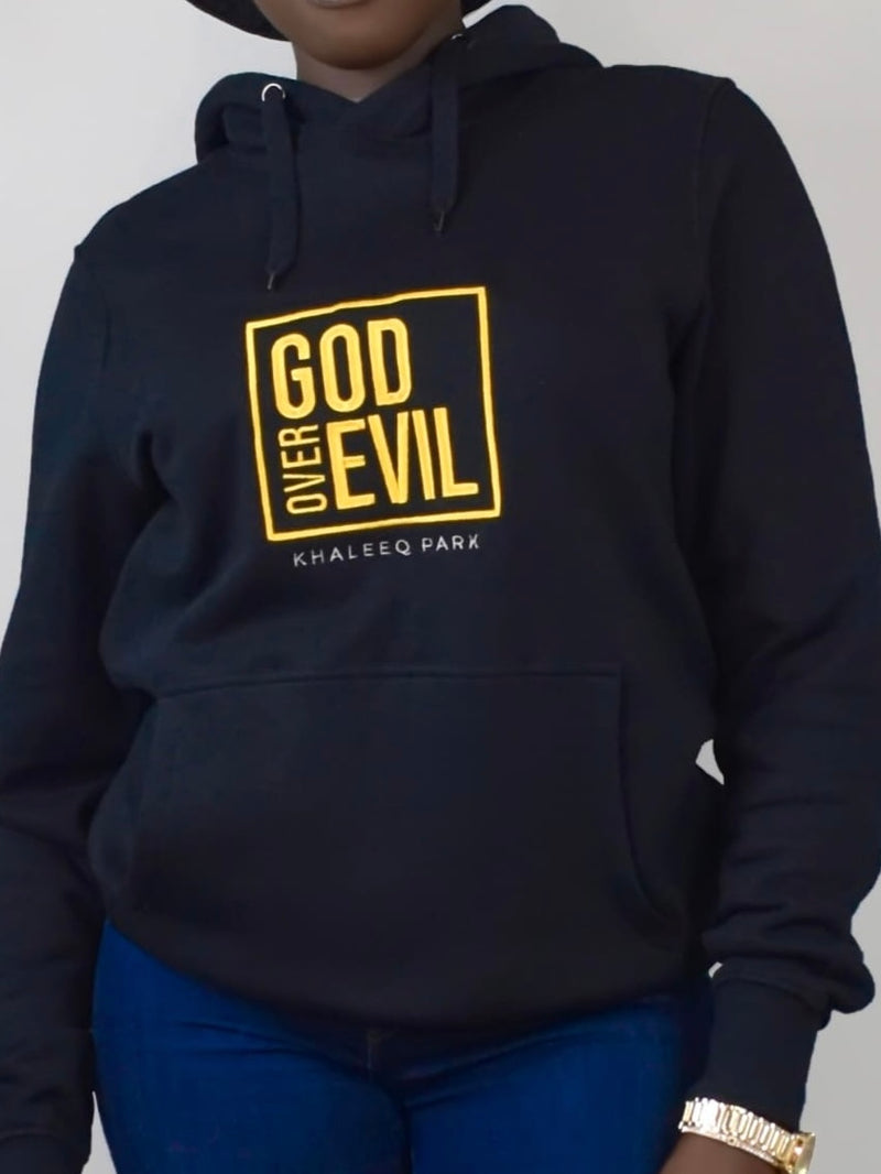 GOD OVER EVIL Hoodie - Black