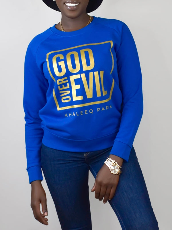 G.O.D Women's Sweatshirt - Blue