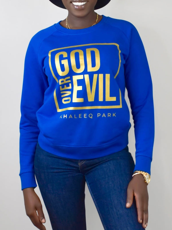 G.O.D Women's Sweatshirt - Blue