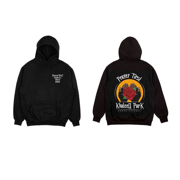 PRAYER FIRST Hoodie - Black