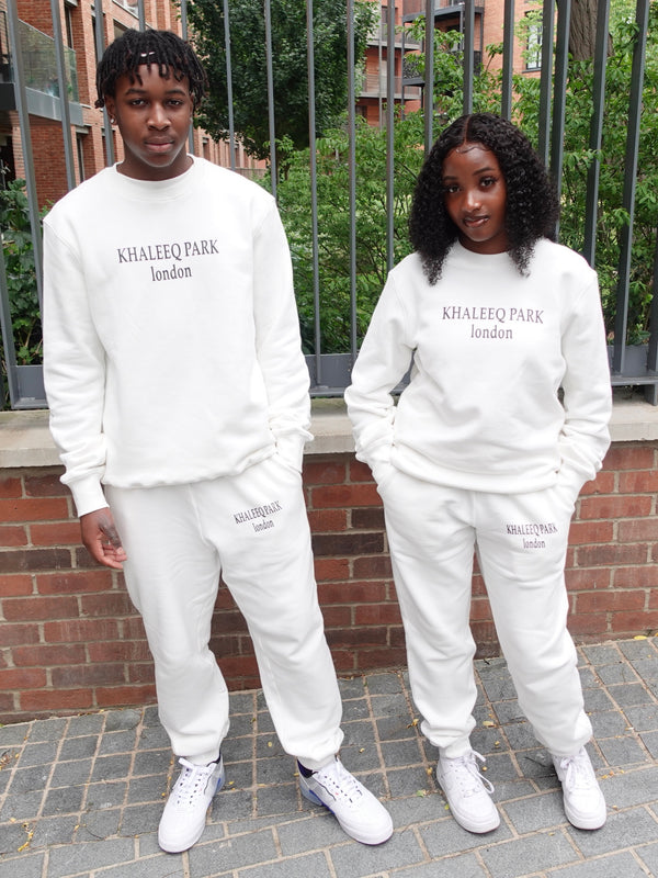 KHALEEQ PARK LONDON TRACKSUIT - White