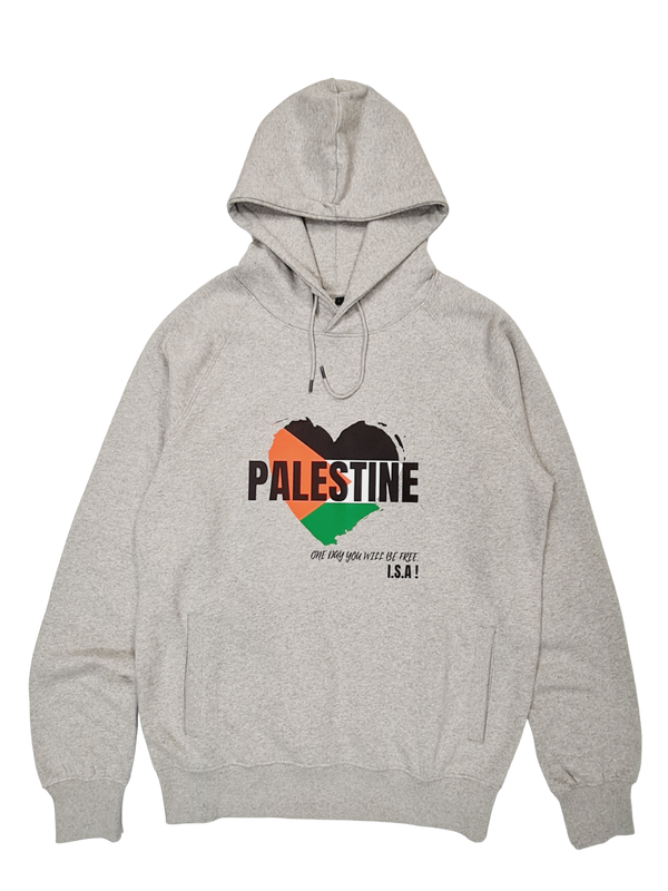 FREE PALESTINE Hoodie - Grey