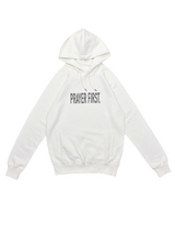 PRAYER FIRST Hoodie - White