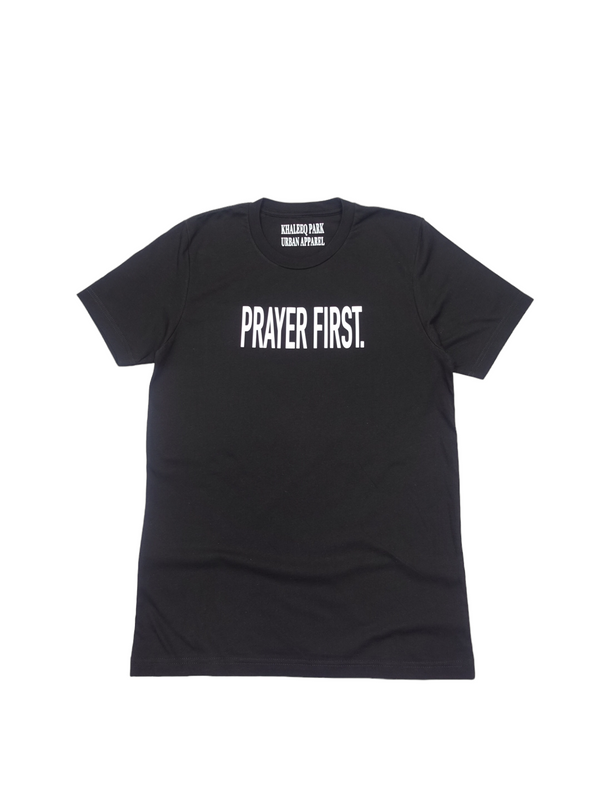 PRAYER FIRST Tee - Black