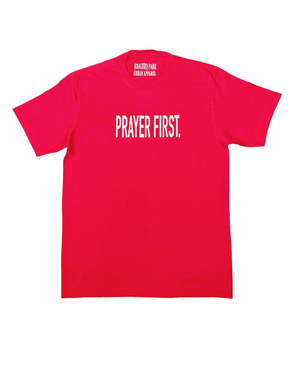 PRAYER FIRST Tee - Red